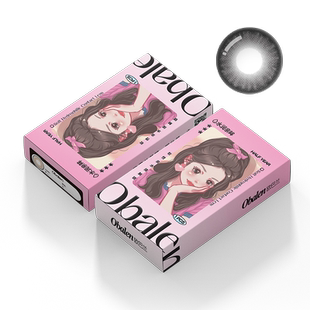 Obalen欧巴兰黑色美瞳半年抛自然隐形近视眼镜大小直径官方旗舰店