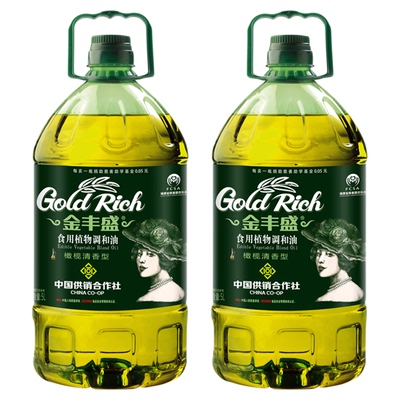 金丰盛食用植物调和油5L*2桶