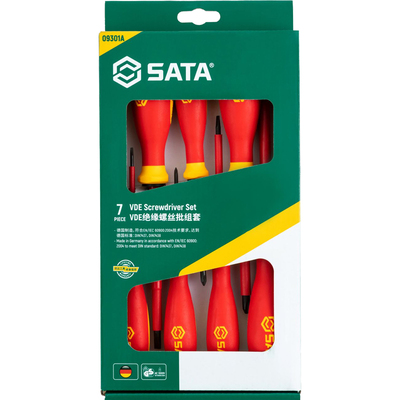 世达工具十字一字绝缘螺丝批德国进口电工螺丝刀起子组套 09301A