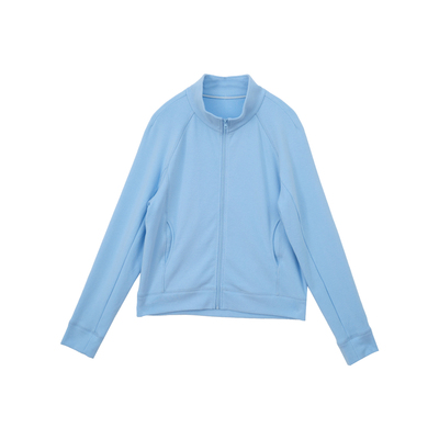 忘城棉混纺文艺立领开襟卫衣女