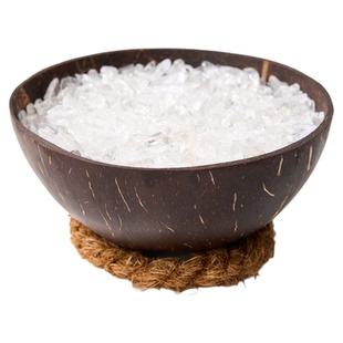 曦光里【天然水晶消磁石碗】手串链净化玄关摆件天然白水晶碎石