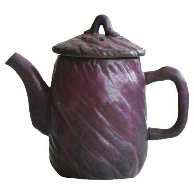 成皿粗陶复古手作肌理纹玄纹执壶