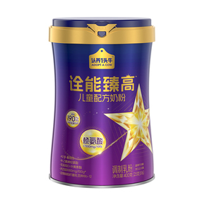 整箱更划算】认养一头牛诠能臻高赖氨酸学生儿童成长奶粉4段400g
