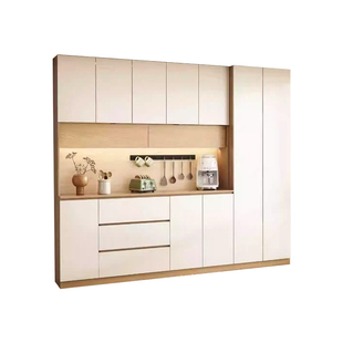 餐边柜靠墙一体储物柜新型收纳柜茶水柜家用酒柜定制客厅置物柜子