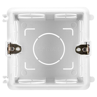 公牛明线明装电开关底座明盒加深86型插座盒子底盒线盒接线盒超薄