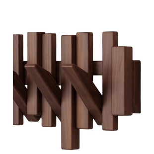 安居客实木钢琴键挂衣架墙上壁挂衣钩卧室玄关入户门后置物免打孔