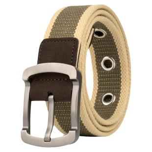 卡帝乐鳄鱼腰带男帆布皮带针扣青年学生少年韩版潮流裤带牛仔裤2