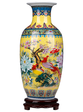 景德镇陶瓷花瓶中式客厅插花仿古