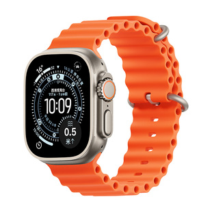 守恋适配苹果手表Ultra3/2表带AppleWatchS11海洋表带弹力扣iwatch10智能手表运动液态硅胶男女2026新款腕带