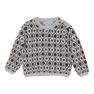 65Z little现货丹麦serendipity FW24儿童有机棉花纹毛衣背带裤