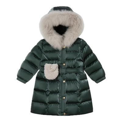 tartineetchocolat法国巧克力童装冬新女童鹅绒长款儿童羽绒服