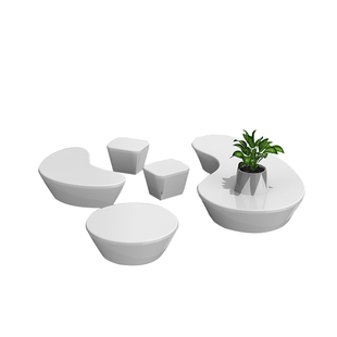 玻璃钢座椅户外美陈坐凳商场休闲椅组合售楼部休息区凳子广场椅子