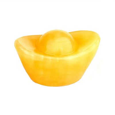 招财元宝摆件装饰品天然米黄玉