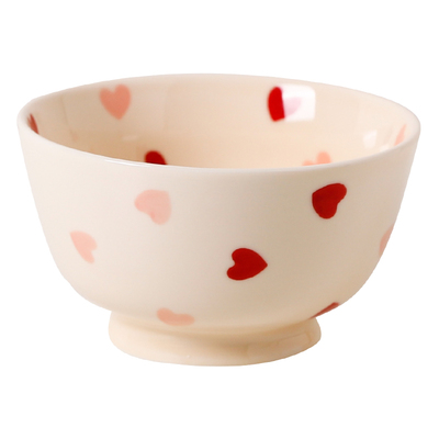 川岛屋爱心碗二人食餐具套装情侣