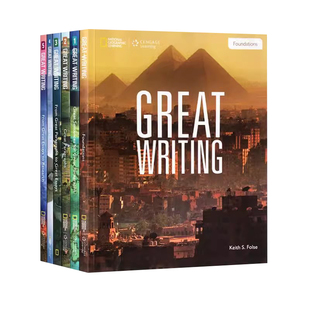 原版进口美国国家地理英语教材GREAT WRITING 1 2 3 4 5级国家地理教材greatwriting教材美国中学英语原版教材英语写作专项训练