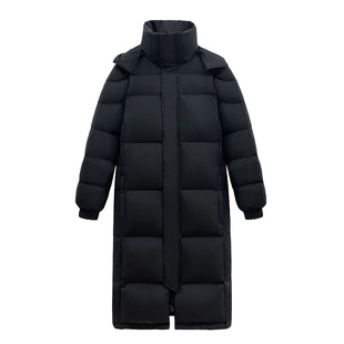 东北过冬羽绒服女哈尔滨旅游零下40度防寒服超厚中长款情侣外套