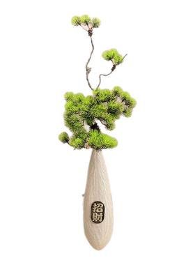 入门玄关摆件陶瓷竖长高档柿子花瓶客厅插花艺电视柜新中式装饰品