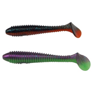 ESFISHING路亚软饵125mm螺纹T尾激波小胖13g诱惑高柔软度缓沉