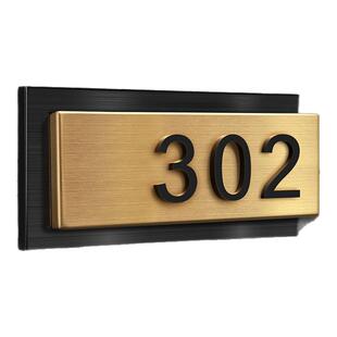 不锈钢门牌号数字门牌号高级感轻奢创意入户门口家用住宅小区楼栋号别墅金属高档标识室外户外大门门号牌定制