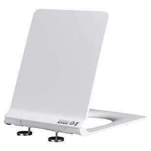 加厚方形脲醛马桶盖 通用老式家用缓降方型梯形厕所板坐便器盖板