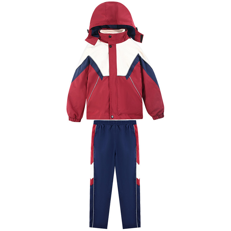 秋冬季冲锋衣小学生校服儿童班服