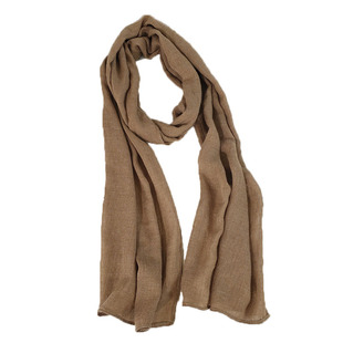 细窄长条护颈棉麻围巾女春秋冬轻薄文艺百搭护颈围脖装饰领巾丝巾