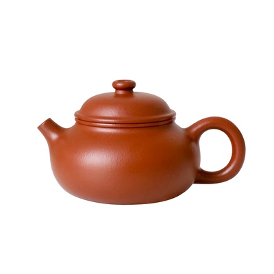 小谦山房梨皮朱泥容天紫砂壶
