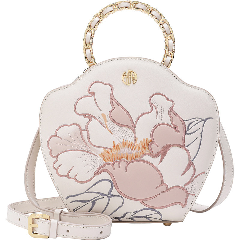 【宝藏新品】绣花花朵斜挎手提包