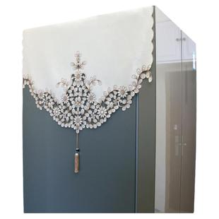 欧美式浪漫满屋冰箱盖巾家用单双开门防尘罩镂空刺绣现代简约布艺