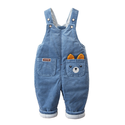 宝宝背带棉裤冬季加厚保暖1-3岁