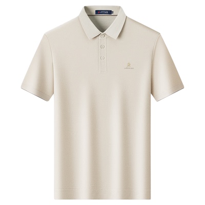 梦特娇男士短袖polo衫翻领T恤