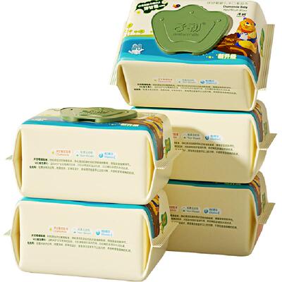 子初幼儿手口湿巾80抽×5包