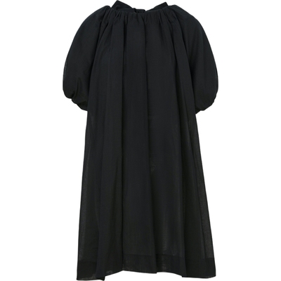 【折扣】PILLINGS 女蝴蝶结饰巴里纱连衣裙小黑裙