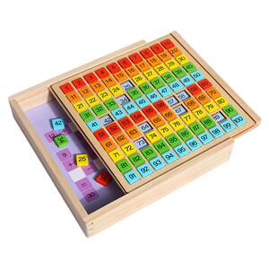 百数板蒙氏教具百数表数字积木儿童早教启蒙一1到100加减益智玩具
