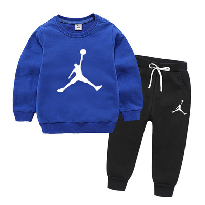 男童新款儿童长袖中大童卫衣套装