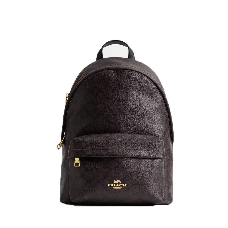 【自营】COACH/蔻驰TAYLOR经典标志印花男女同款双肩包背包大容量