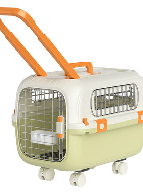航空箱猫咪专用拉杆托运箱带轮子宠物出行车载狗笼子便携大号猫包