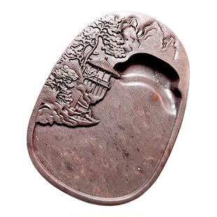 全壹端砚宋坑文房四宝肇庆端砚砚台原石雕刻磨墨书画水调歌头砚