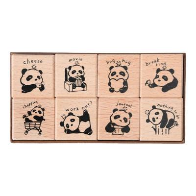 YouthWill木质印章熊猫