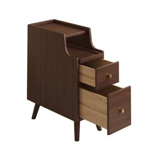 北极树实木床头柜迷你小型极窄床边柜超窄20公分30cm窄边置物架