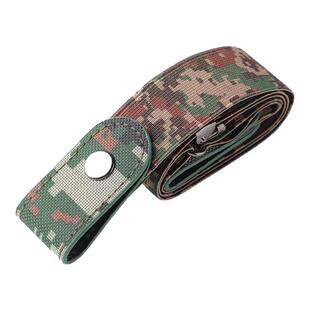 军训隐形皮带腰带女迷彩懒人裤带弹力松紧裤收腰神器高中大学生男