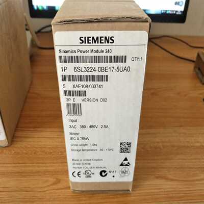 议价6SL3224-0BE17-5UA0 G120变频器0.75KW无滤波器6SL32240BE175