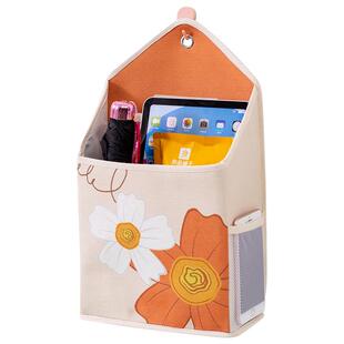 三层加厚收纳挂袋墙挂式浴室门后内衣物袜子置物袋布艺床边手机袋