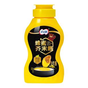百利韩式蜂蜜芥末酱挤压瓶炸鸡酱薯条披萨汉堡蘸酱黄芥末酱商用装