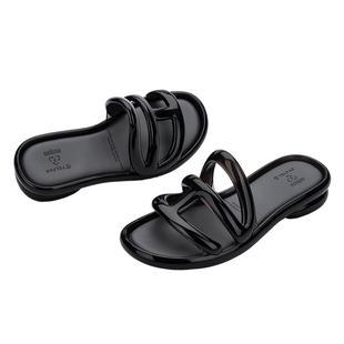 Melissa梅丽莎款TELFAR联名款凉拖时尚低跟女士休闲拖鞋33931