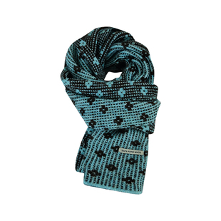 素单舍西秋冬天搭配大衣高级感针织围巾女学院风小花保暖围脖披肩