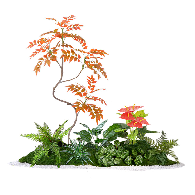 仿真绿植高端轻奢室内造景景观组合装饰摆件阳台高级仿生植物盆栽