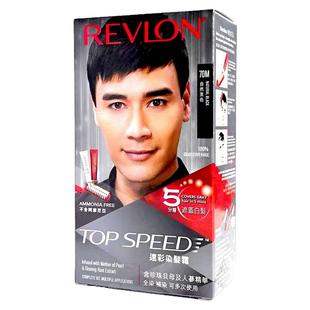 保税进口美国REVLON露华浓染发剂男遮盖白发染发膏速染不伤发无味