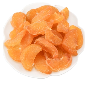 原味黄桃干炎陵特产桃子干酸甜水蜜桃干盐津桃肉童年零食桃干果脯