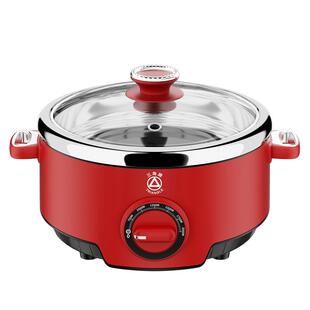 三角牌不锈钢电火锅家用2026新款电锅分体式多功能蒸煮一体锅专用